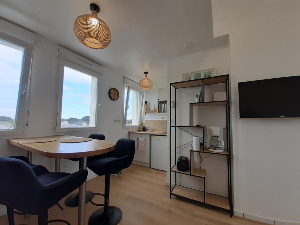 Studio calme 20m² à 500 mètres de la plage/ centre Saint-Pierre-Quiberon Exterior foto